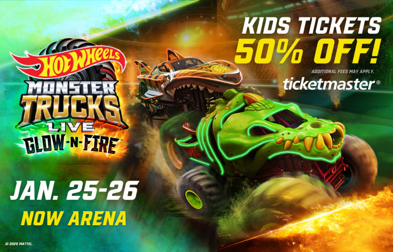 Hot Wheels Monster Trucks Live Glow-N-Fire at NOW Arena