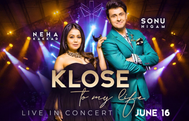 Sonu Nigam and Neha Kakkar artwork listing day of the event June 16th. 